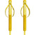 Yardsale P2 Hybrid Ski Poles 2027 Butter