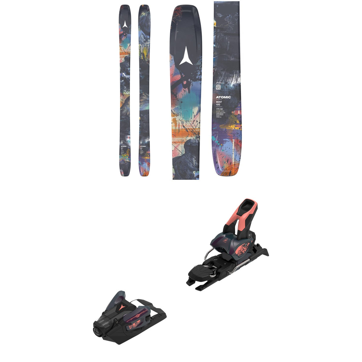 Atomic Bent 100 Skis + Strive 12 GW Ski Bindings 2027