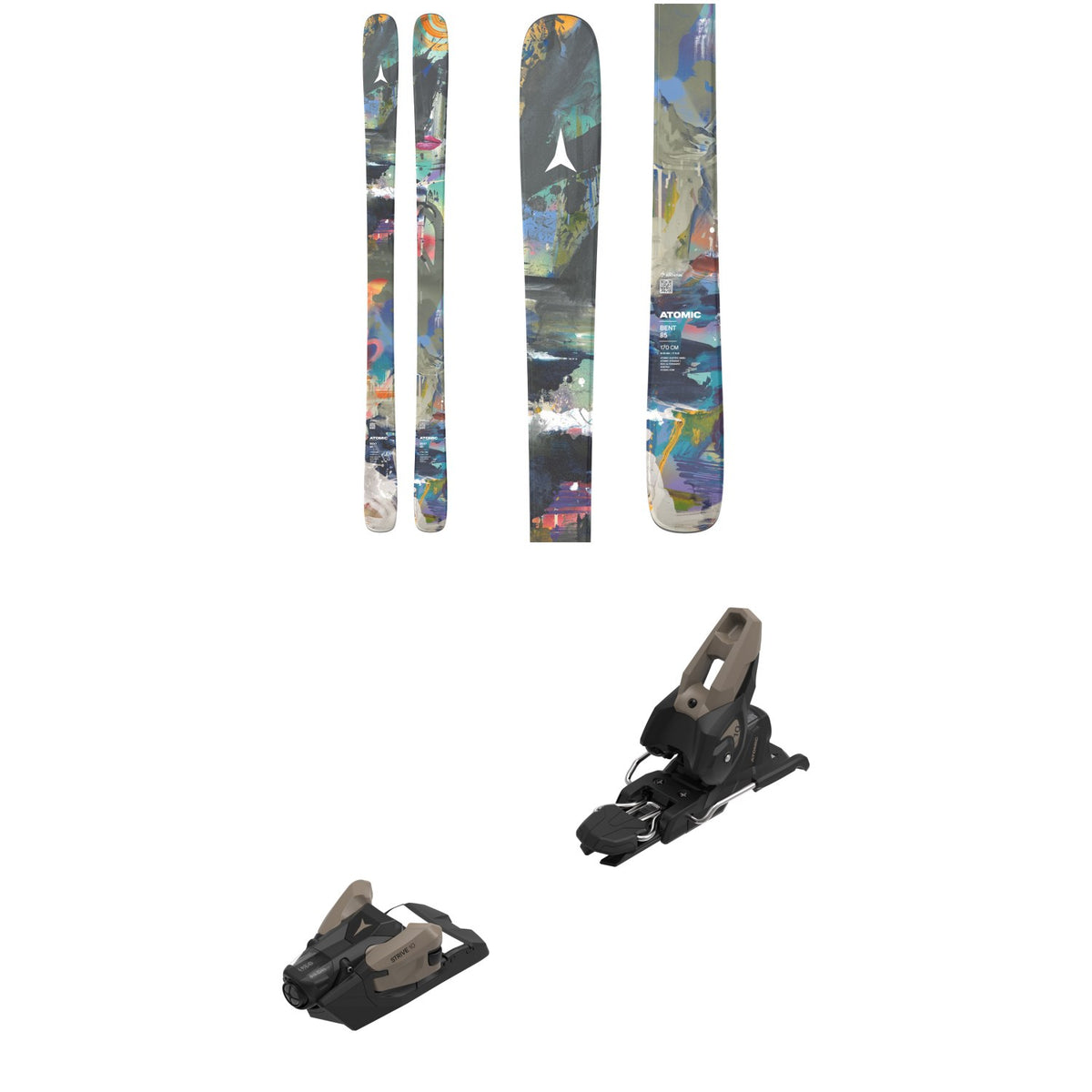 Atomic Bent 85 Skis + Strive 10 GW Ski Bindings 2027
