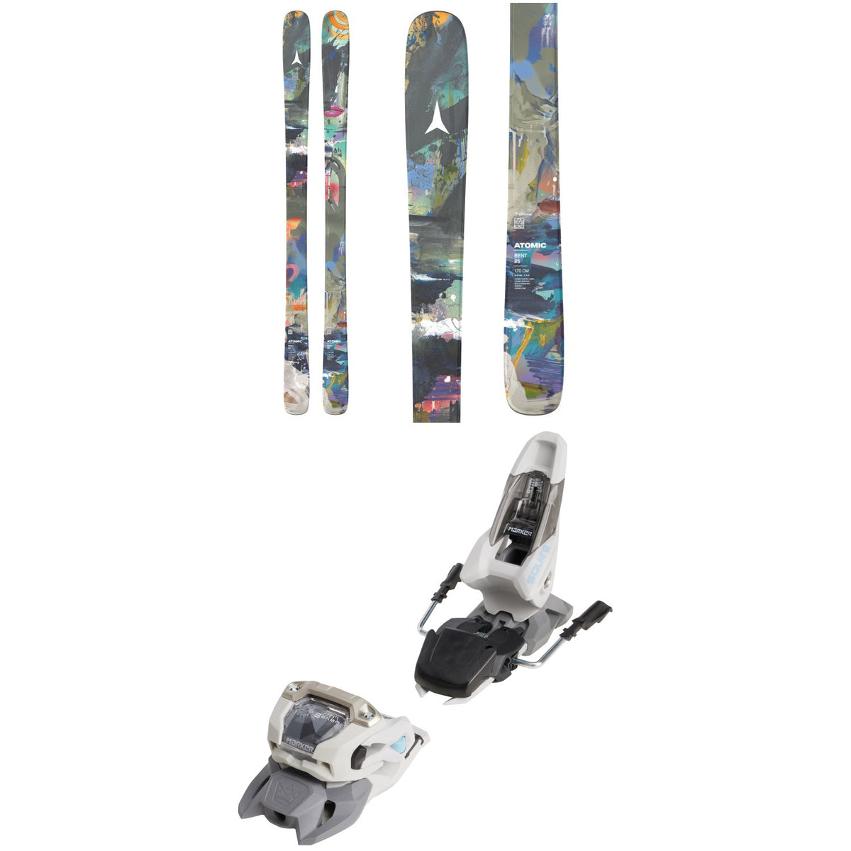 Atomic Bent 85 Skis 2027 + Marker Squire 11 Ski Bindings