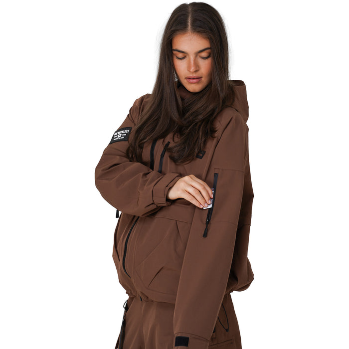 Notice The Reckless Mudstone 3-Layer Outer Shell Jacket - Women's Brown