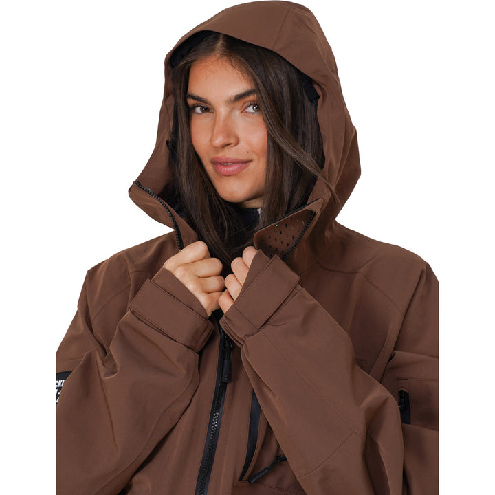 Notice The Reckless Mudstone 3-Layer Outer Shell Jacket - Women's Brown