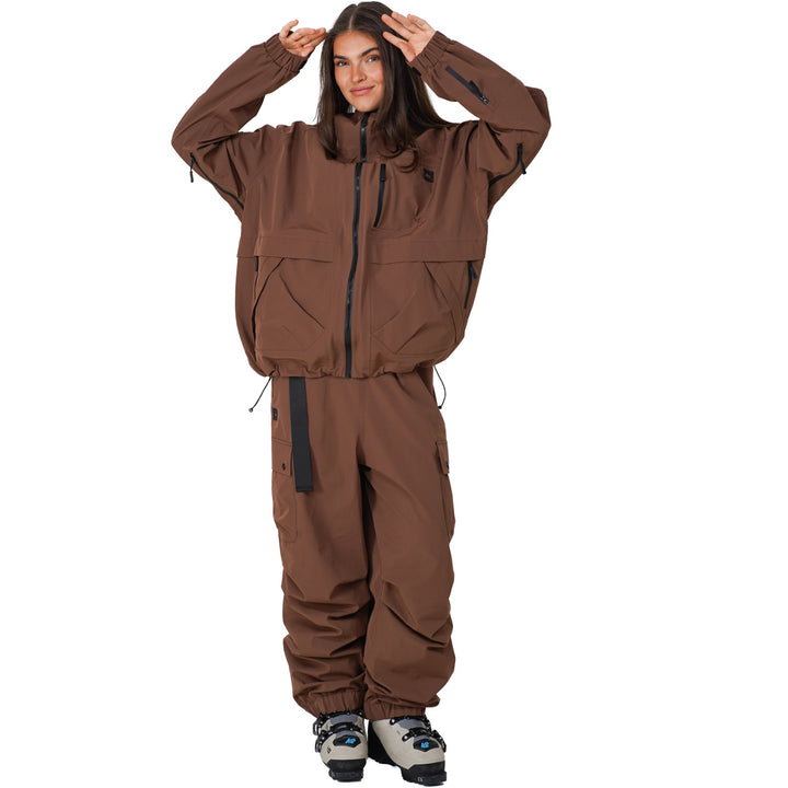 Notice The Reckless Mudstone 3-Layer Outer Shell Jacket - Women's Brown