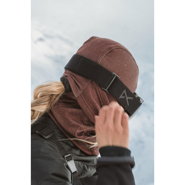 Notice The Reckless Mudstone Merino Balaclava Brown