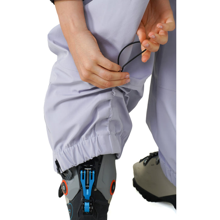 Notice The Reckless North Wind 3-Layer Outer Shell Bibs - Women's Pale Blue/Purple Tint