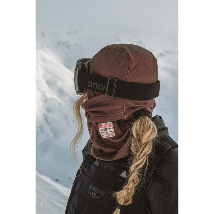 Notice The Reckless Mudstone Merino Balaclava Brown