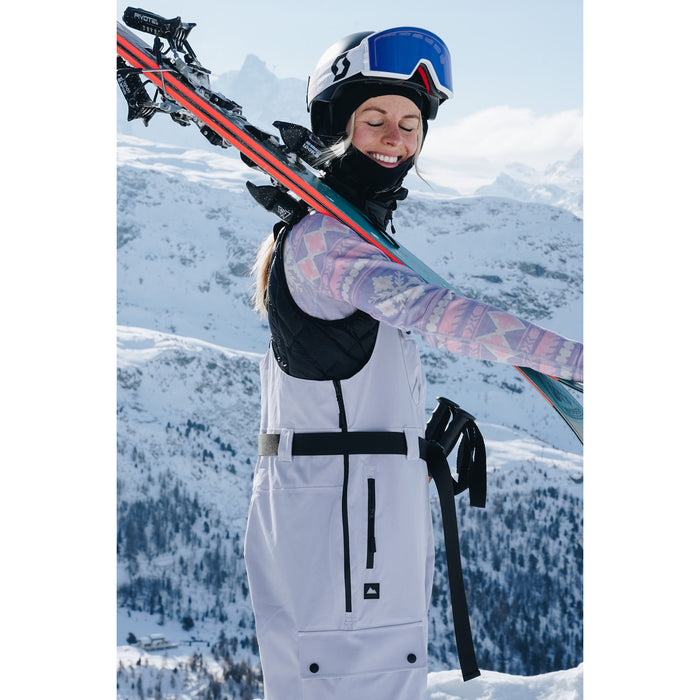 Notice The Reckless North Wind 3-Layer Outer Shell Bibs - Women's Pale Blue/Purple Tint