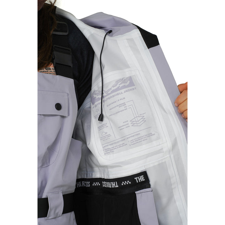Notice The Reckless North Wind 3-Layer Outer Shell Jacket - Women's Purple Blue/Purple Tint
