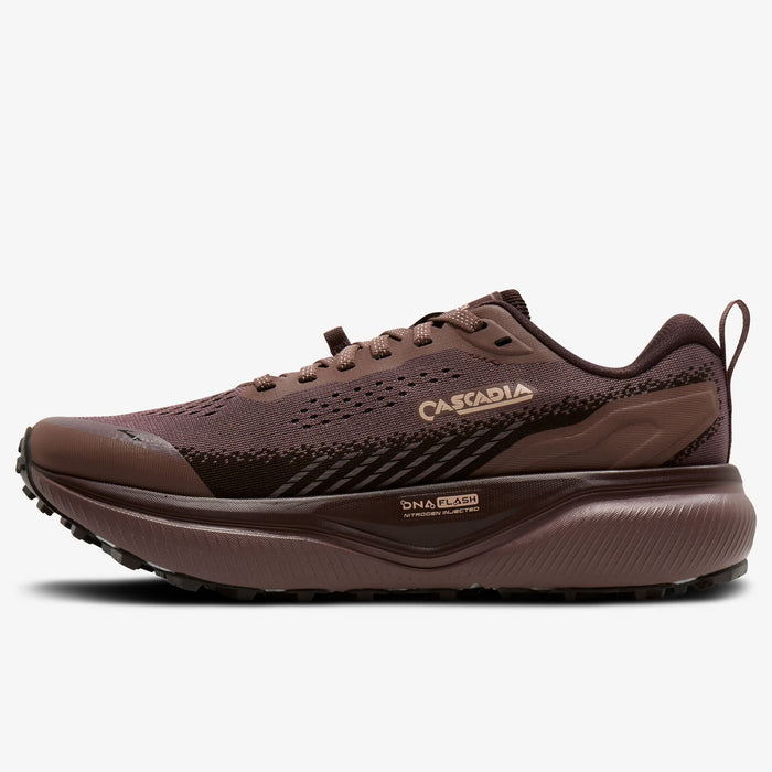 Brooks Cascadia 20 Shoe - Women's Peppercorn/Coffee/Rose