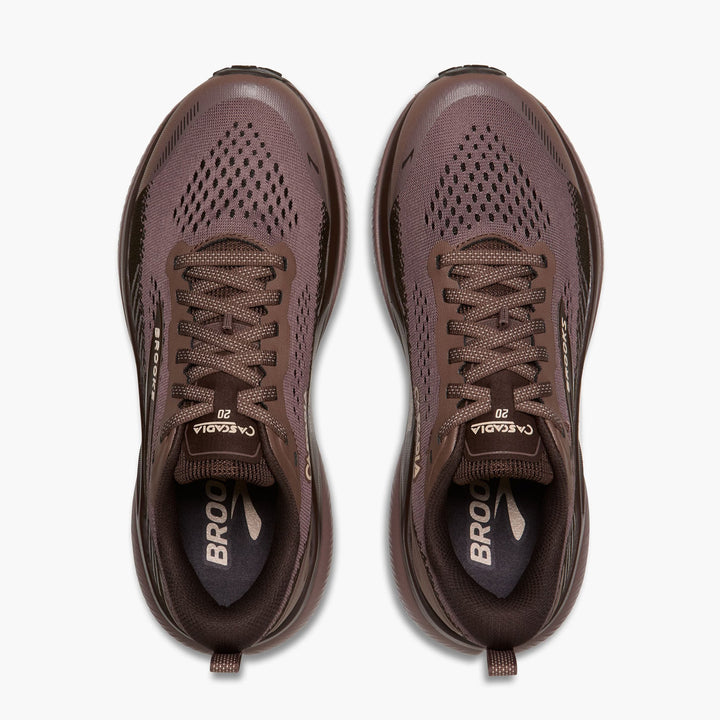 Brooks Cascadia 20 Shoe - Women's Peppercorn/Coffee/Rose