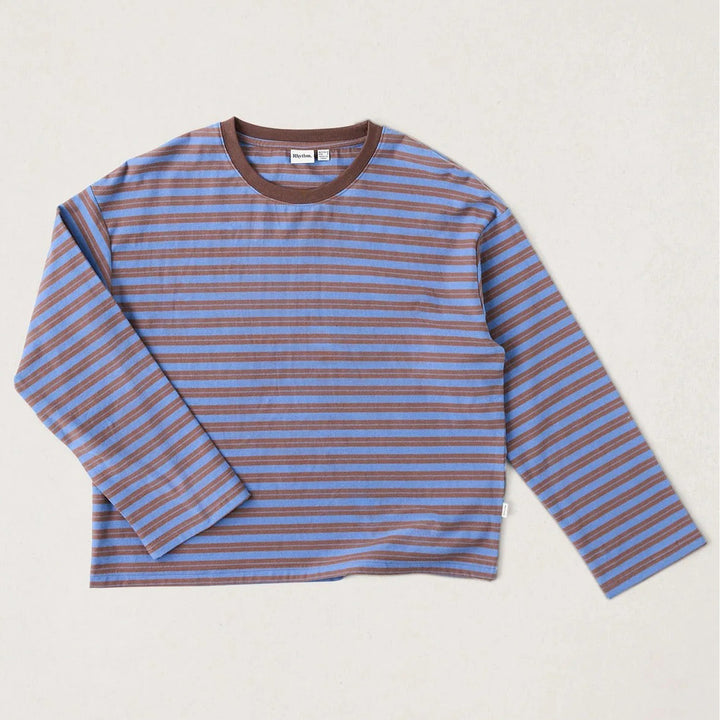 Rhythm Porto Stripe Long-Sleeve Shirt - Women's Cafe