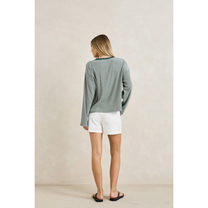 Rhythm Lexi Stripe Long-Sleeve Top - Women's Pine