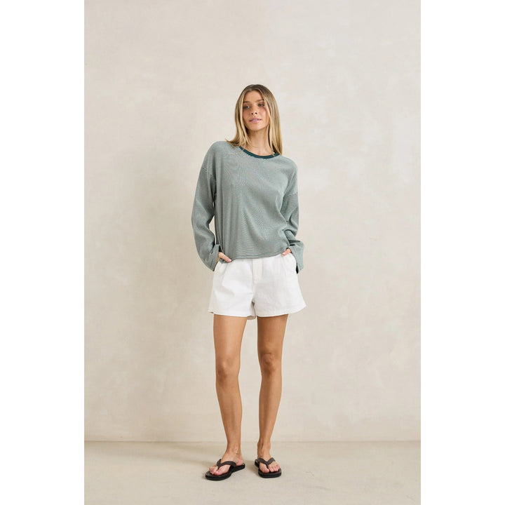 Rhythm Lexi Stripe Long-Sleeve Top - Women's Pine