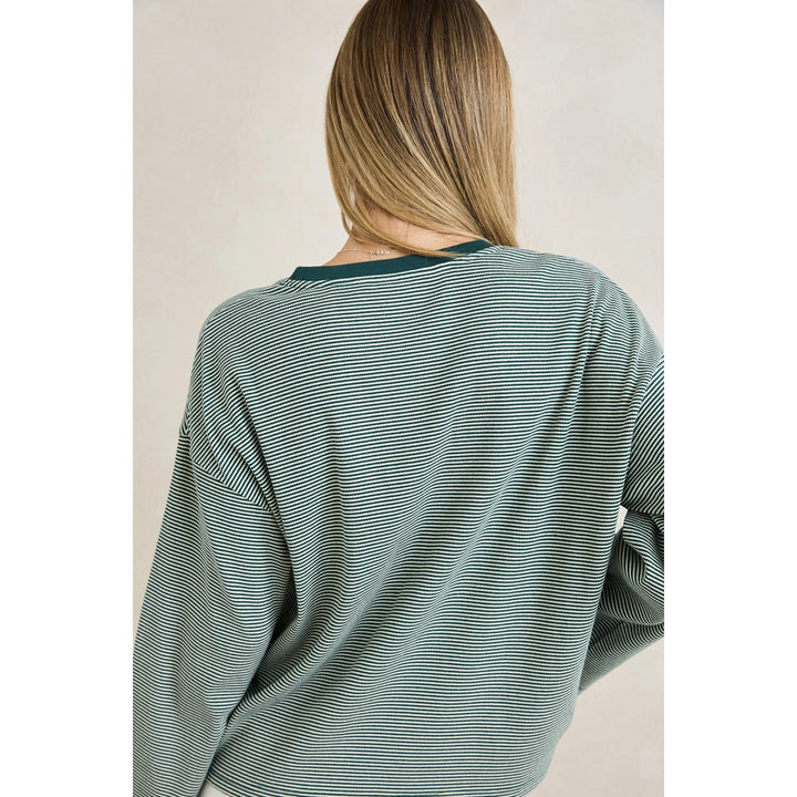 Rhythm Lexi Stripe Long-Sleeve Top - Women's Pine