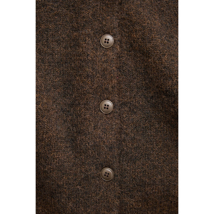 Rhythm Estelle Fluffy Knit Cardigan - Women's Chocolate