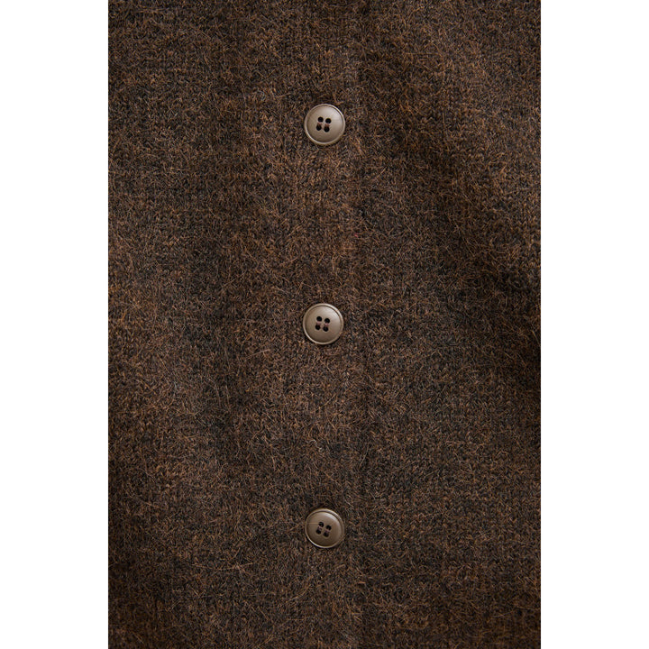 Rhythm Estelle Fluffy Knit Cardigan - Women's Chocolate