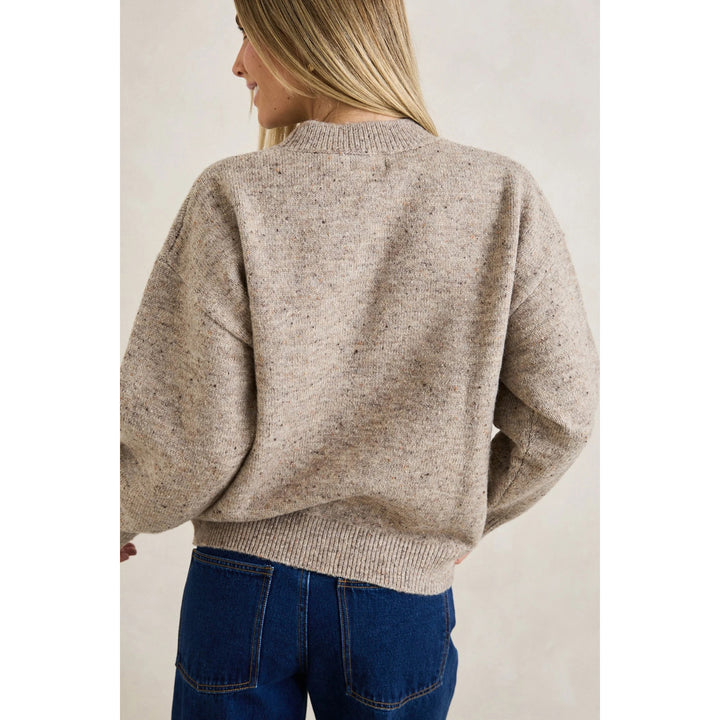 Rhythm Rumi Speckle Knit Sweater - Women's Stone