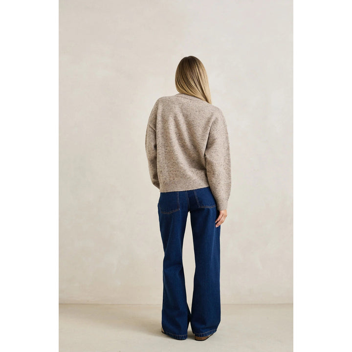 Rhythm Rumi Speckle Knit Sweater - Women's Stone