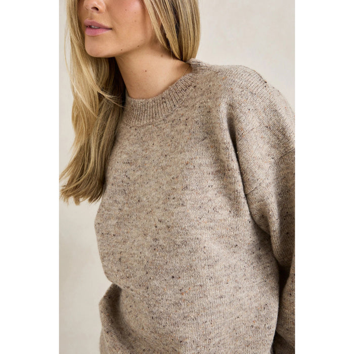 Rhythm Rumi Speckle Knit Sweater - Women's Stone