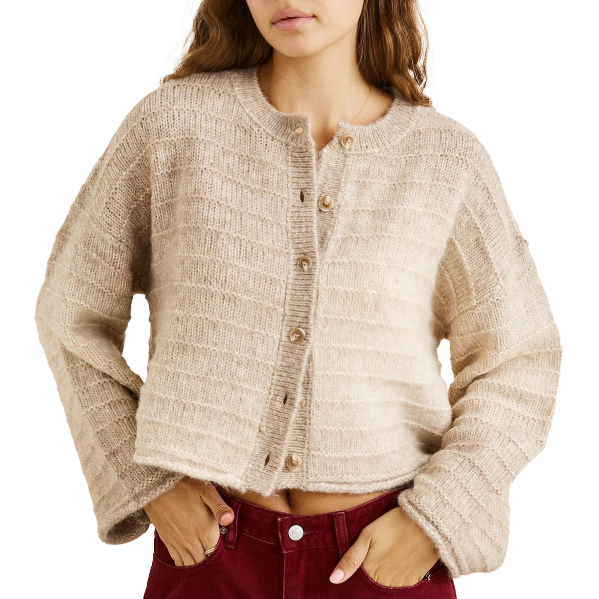 Rhythm Baklava Cardigan - Women's Grey
