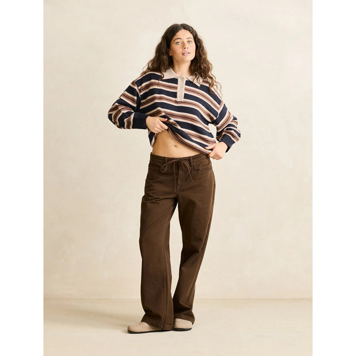 Rhythm Charlie Low Rise Pants - Women's Cafe