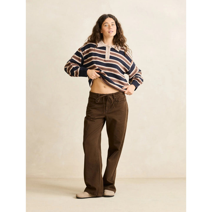 Rhythm Charlie Low Rise Pants - Women's Cafe