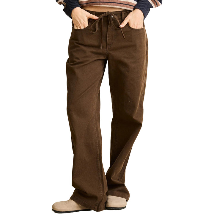 Rhythm Charlie Low Rise Pants - Women's Cafe
