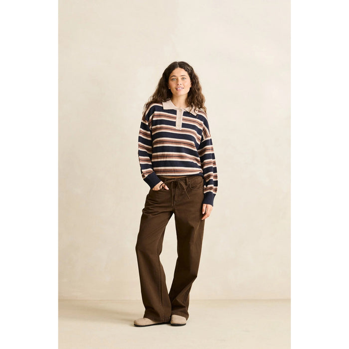 Rhythm Shoreline Rugby Sweater - Women's Sand