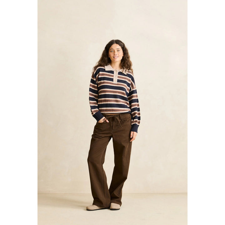 Rhythm Shoreline Rugby Sweater - Women's Sand