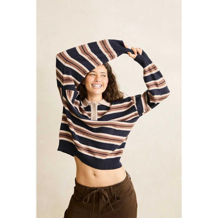 Rhythm Shoreline Rugby Sweater - Women's Sand