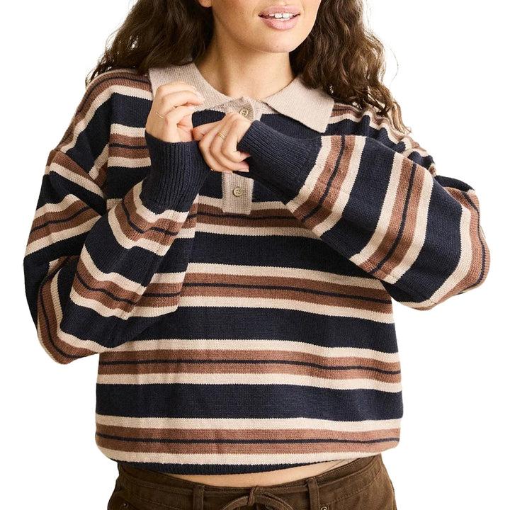 Rhythm Shoreline Rugby Sweater - Women's Sand