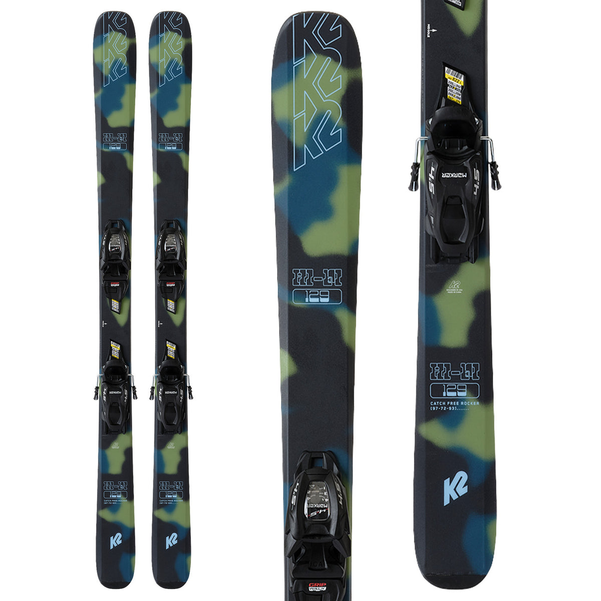K2 Hi Fi Skis + FDT 7.0 Bindings - Kids' 2025