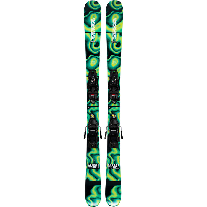K2 Omen Jr Skis + FDT 4.5 Large Plate Bindings - Kids' 2027