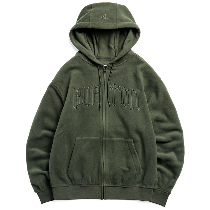 Burton 50/50 00's Brushed Hoodie - Men's Stinkbug Green