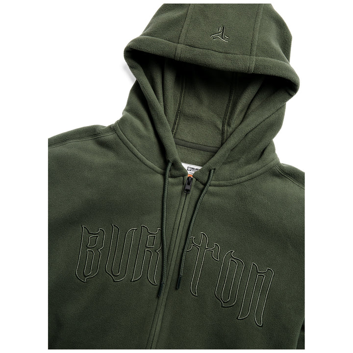 Burton 50/50 00's Brushed Hoodie - Men's Stinkbug Green
