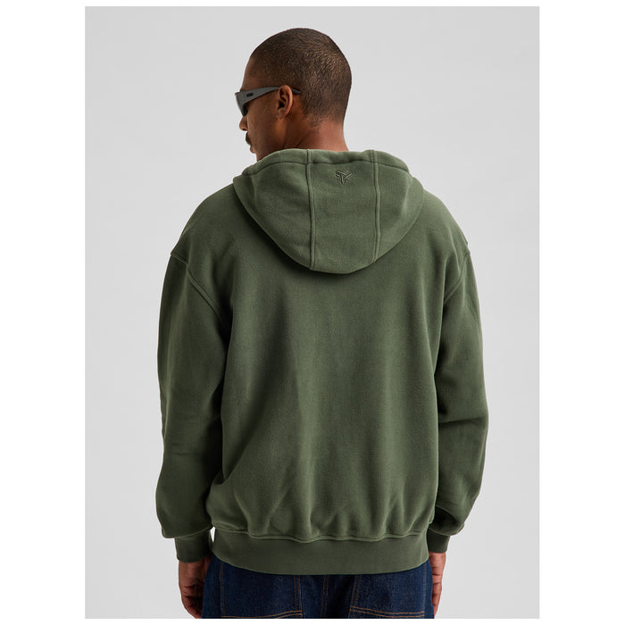 Burton 50/50 00's Brushed Hoodie - Men's Stinkbug Green