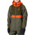 Airblaster Trencher Jacket - Kids' Olive Grid/Orange