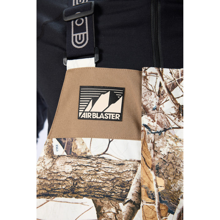 Airblaster Stretch Krill Bibs - Men's Realtree Snow