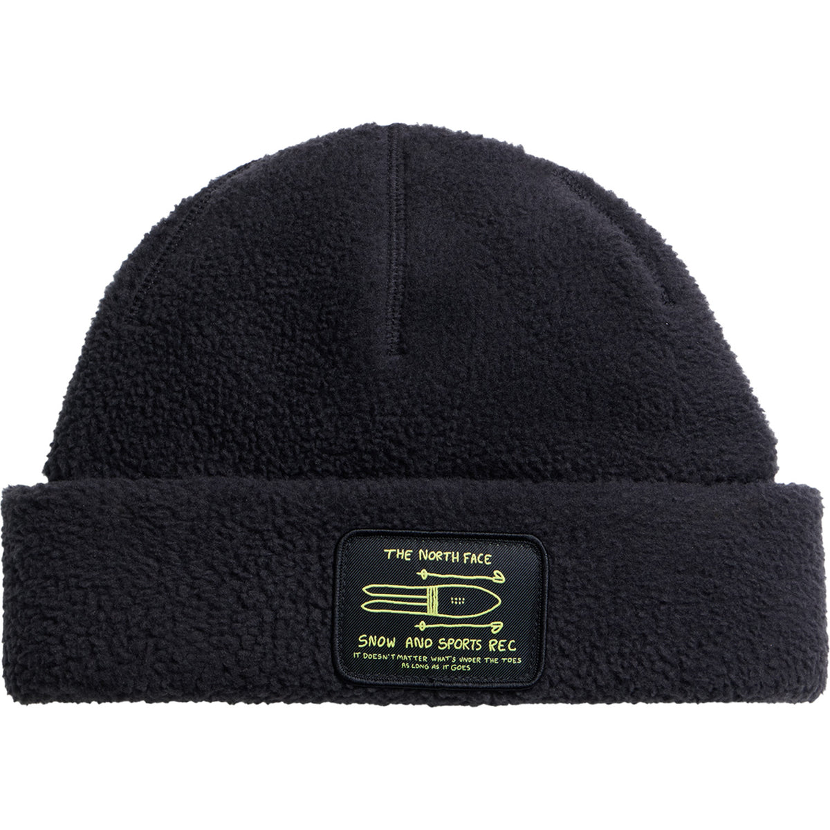 The North Face Whimzy Powder Beanie TNF Black/Snow Patch