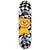 Meow Big Cat Checker Twist White 7.75 Skateboard Complete