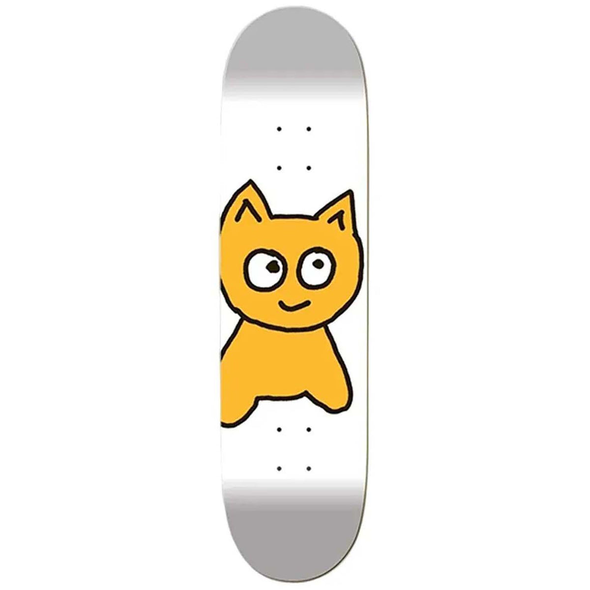 Meow Big Cat Deck White 7.75 Skateboard Deck