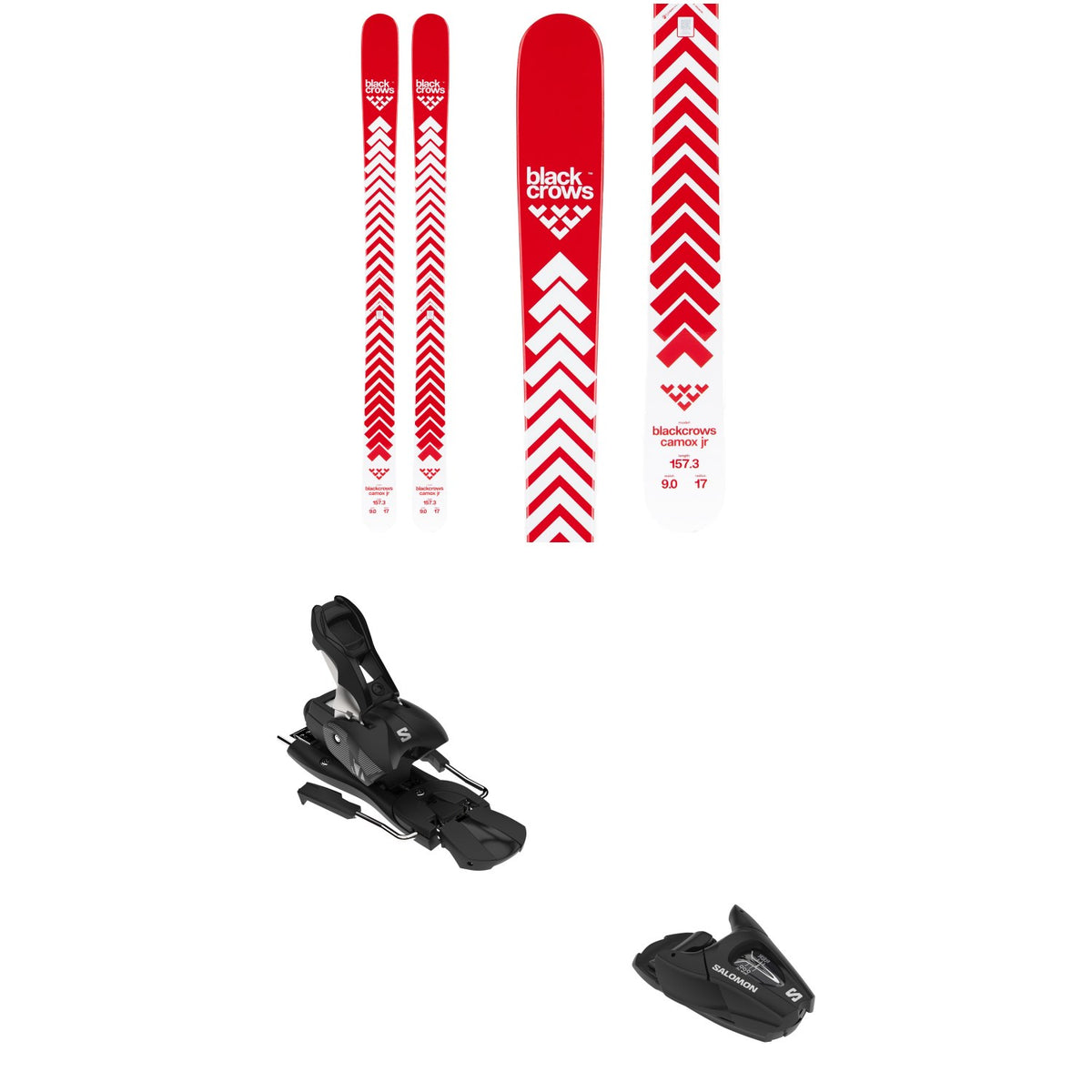 Black Crows Camox Jr Skis + Salomon L7 GW Ski Bindings - Kids' 2027