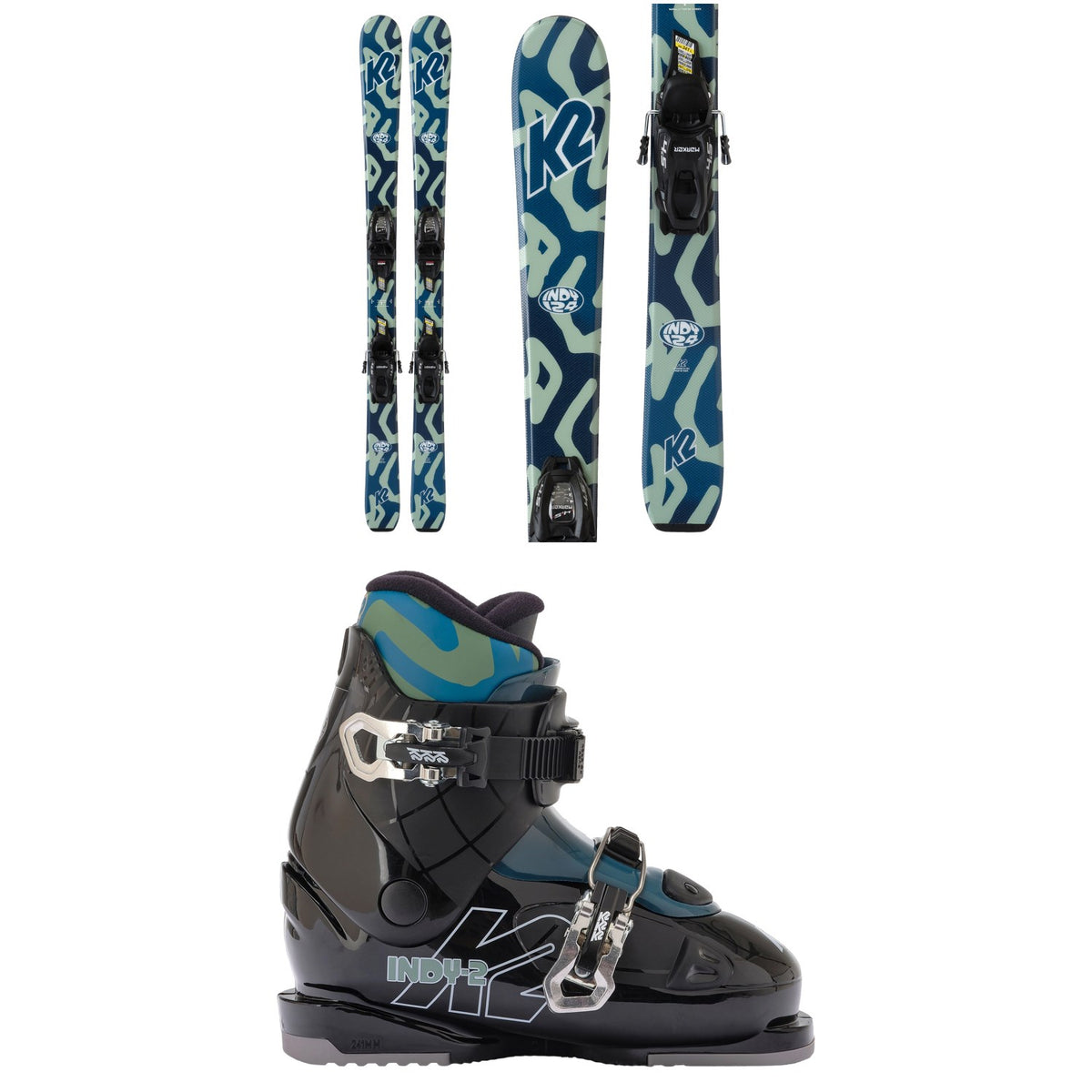 K2 Indy Skis + FDT 4.5 Bindings + Indy 2 Ski Boots - Kids' 2027