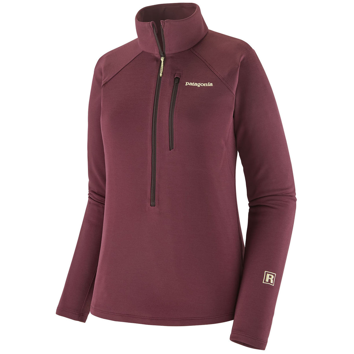 Patagonia R1 Ultralight 1/2 Zip Pullover - Women's Berry Fig