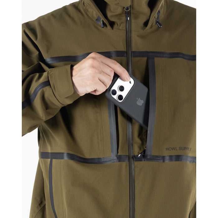 Howl Taped Jacket - Men's Dark Olive