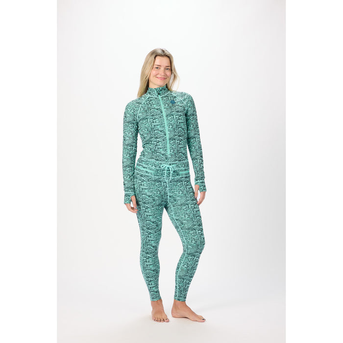 Airblaster Hoodless Ninja Suit - Women's Jade Mycelium
