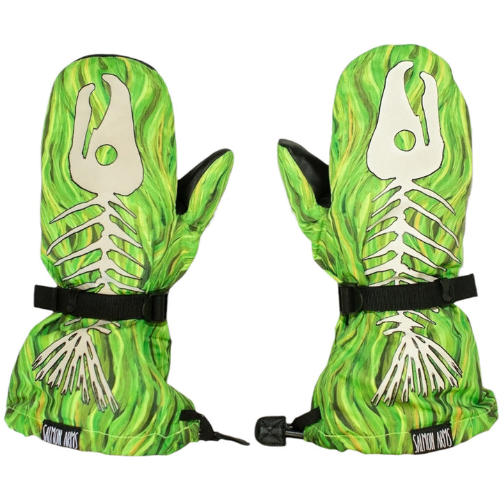 Salmon Arms Overmitt Mittens Bones Toxic