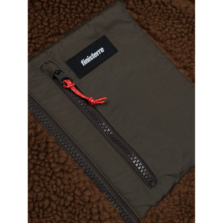 Finisterre Offshore Deep Pile Fleece - Men's Acorn Brown/Raven