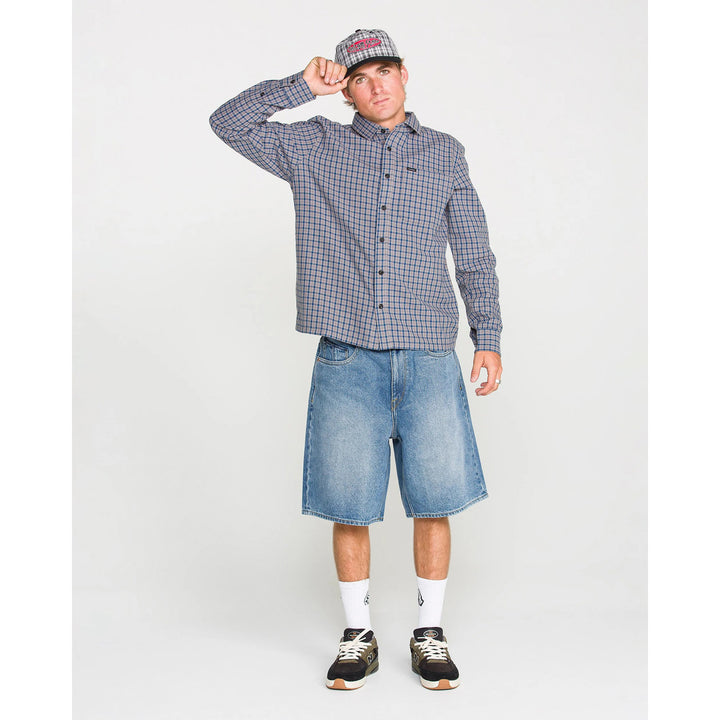 Volcom Landos Long-Sleeve Shirt - Men's Light Navy
