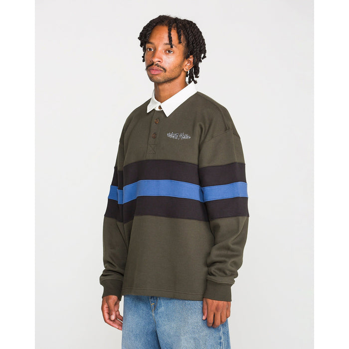 Volcom Scratch Stone Fleece Polo - Men's Rinsed Black